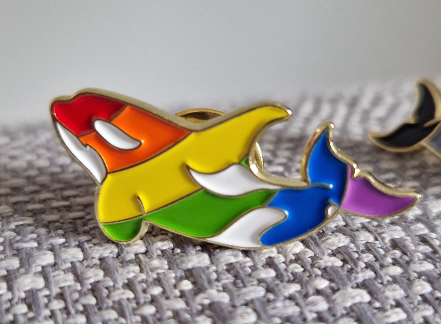 Pride Killer Whale Soft Enamel Pin