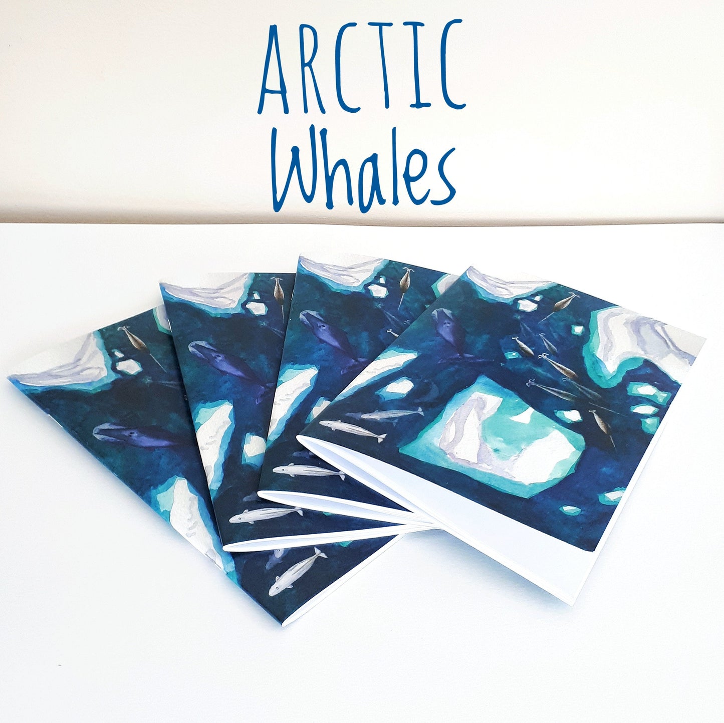 Arctic Whales A5 Notebook