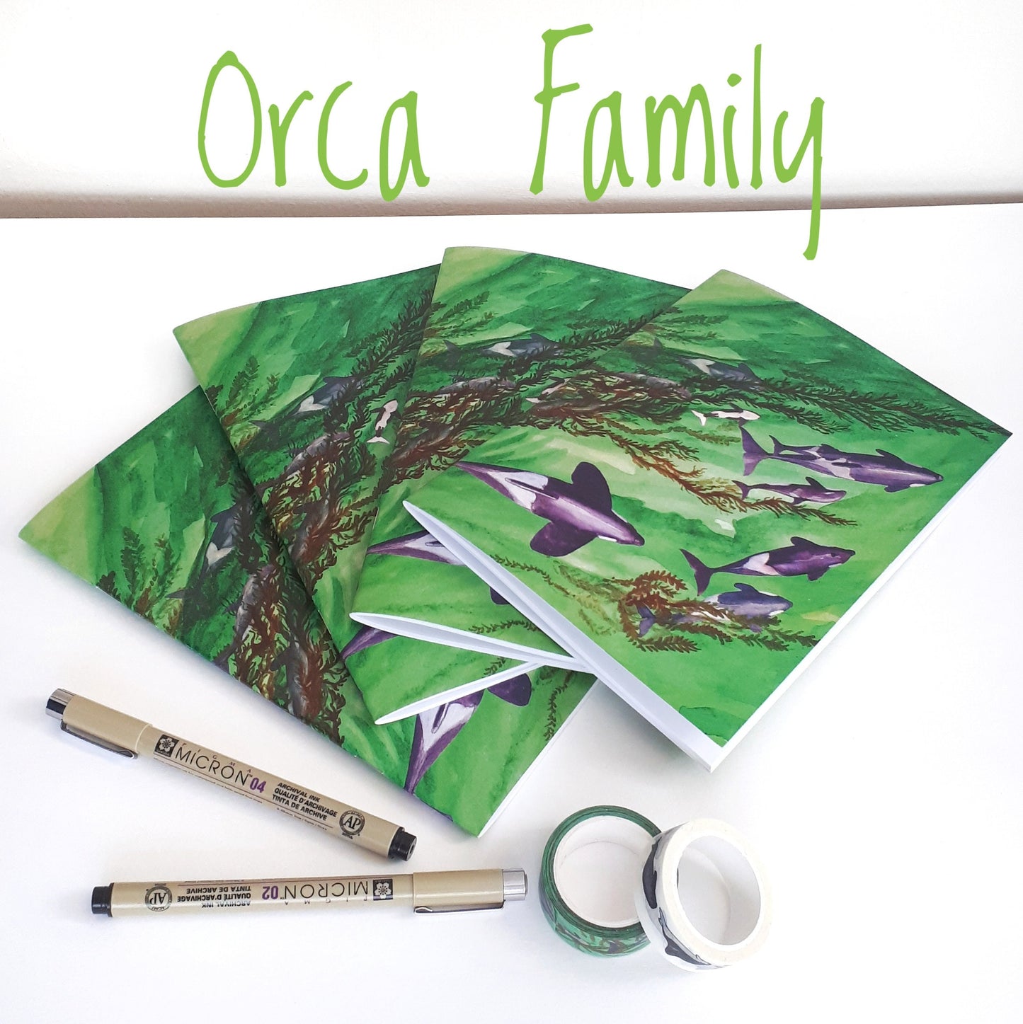 Orca Family A5 Notebook