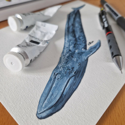 Blue Whale Original Painting