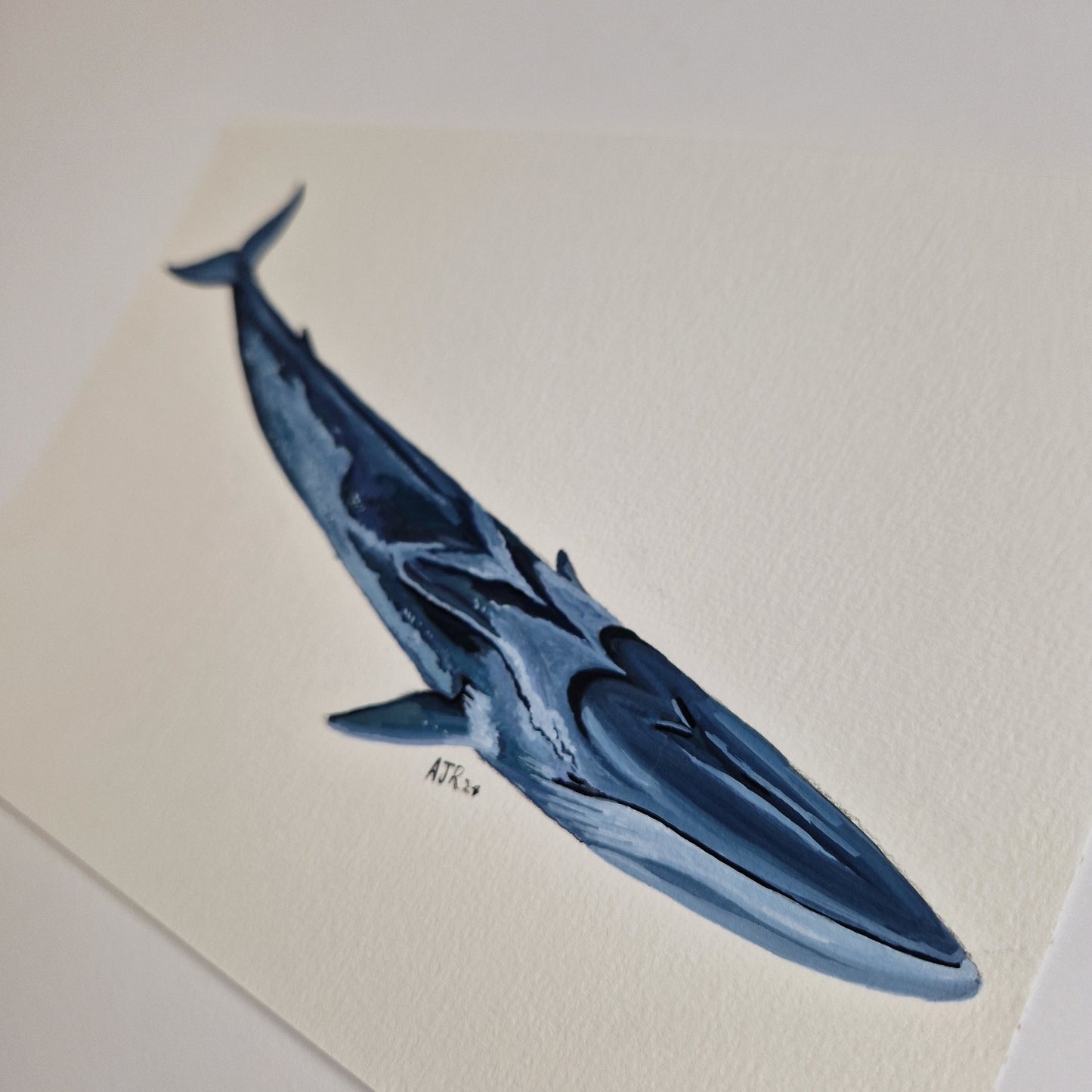 Fin Whale Original Painting