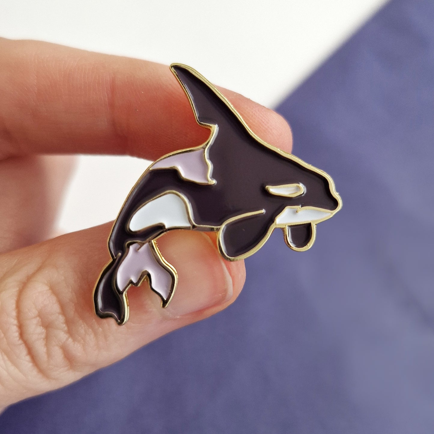 John Coe Killer Whale Soft Enamel Pin