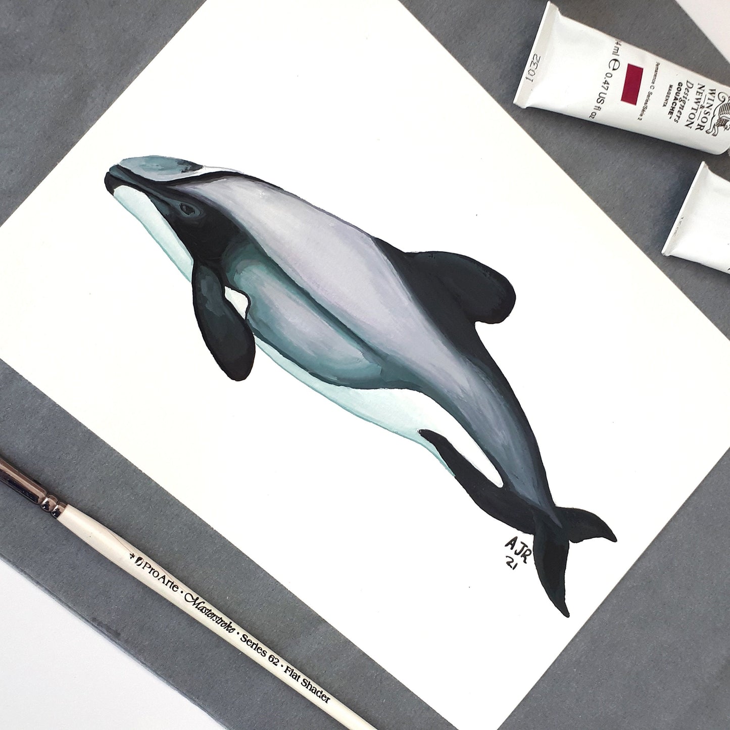 Hector's Dolphin Original Painting