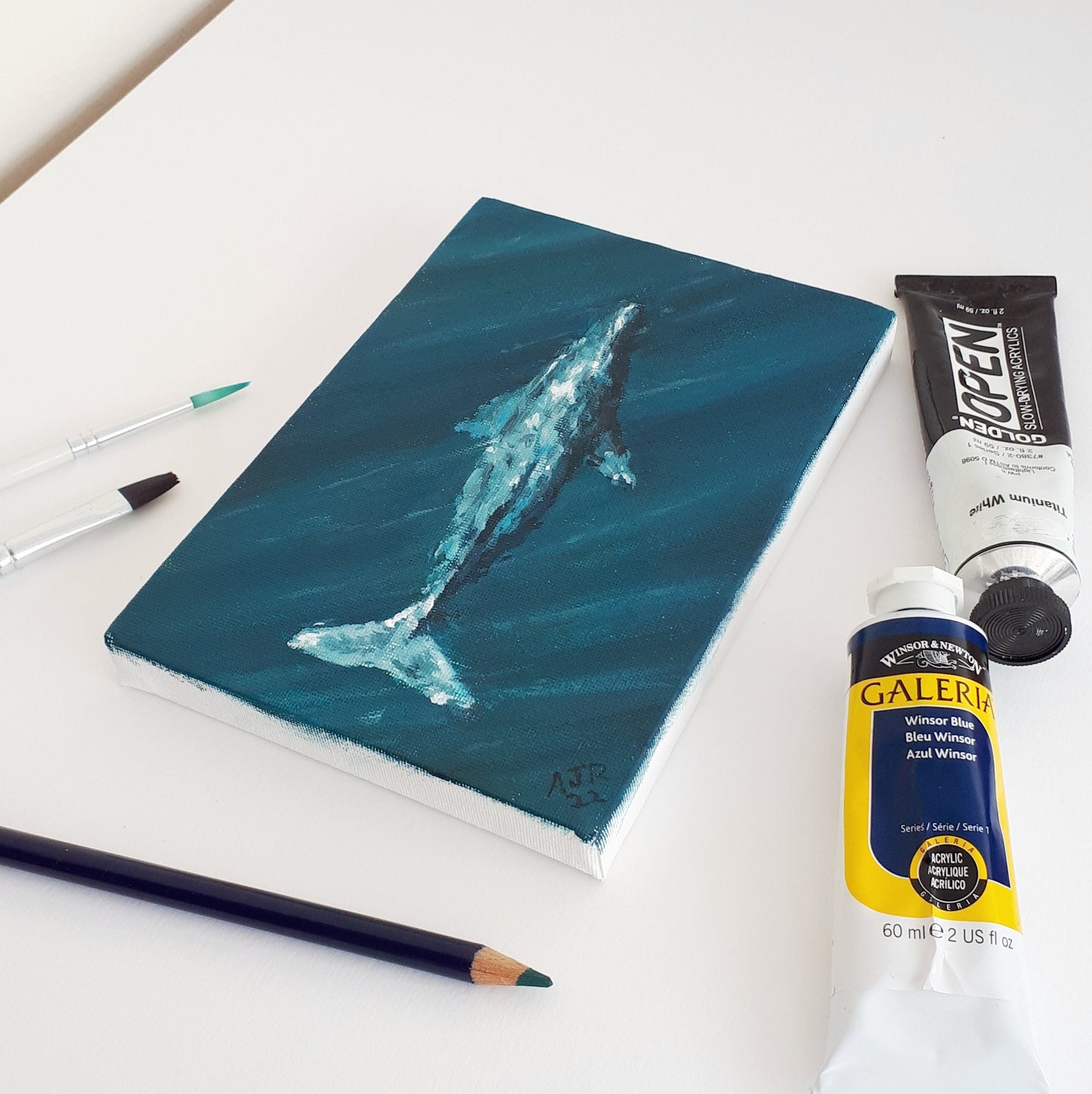 Gray Whale Original Painting