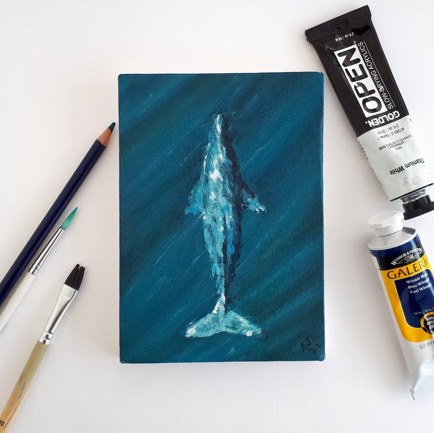 Gray Whale Original Painting